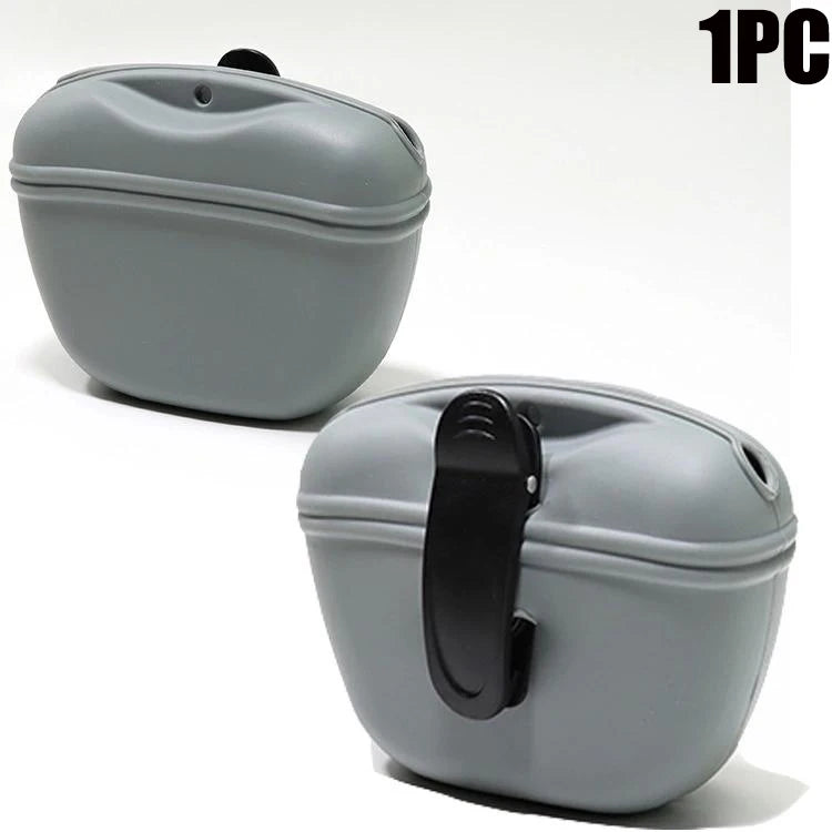 Portable Silicone Dog Treat Pouch - Easy Access & Durable