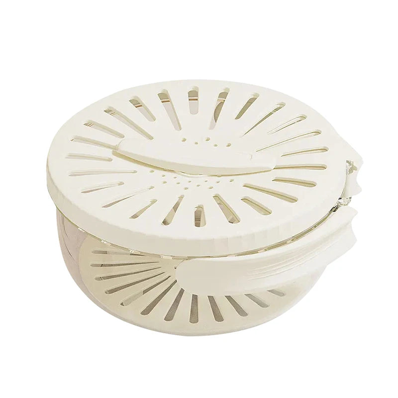 2-In-1 Fruit & Veggie Drain Basket with Lid & Hidden Handle