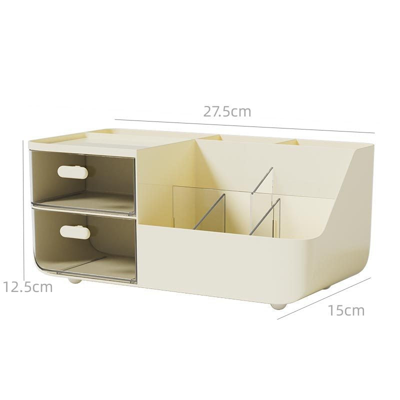 Desktop Storage Box: Cute Drawer Organizer for Office & Study