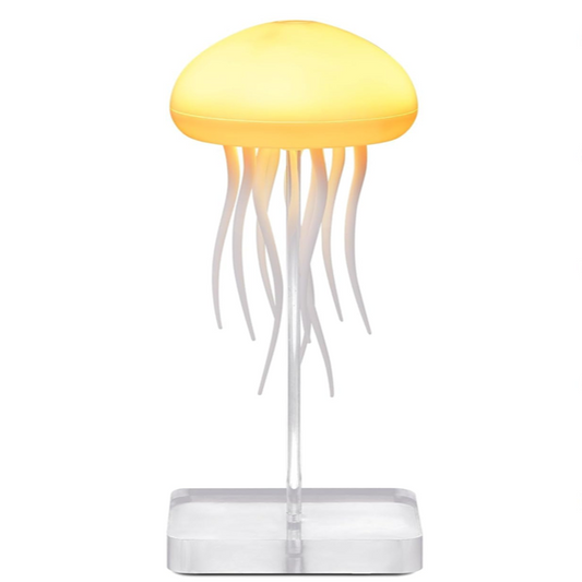 LED Jellyfish Night Light - Cartoon Design, RGB, Voice Control
