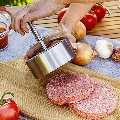 Stainless Steel Meat Press - DIY Burger Patty Mold Tool