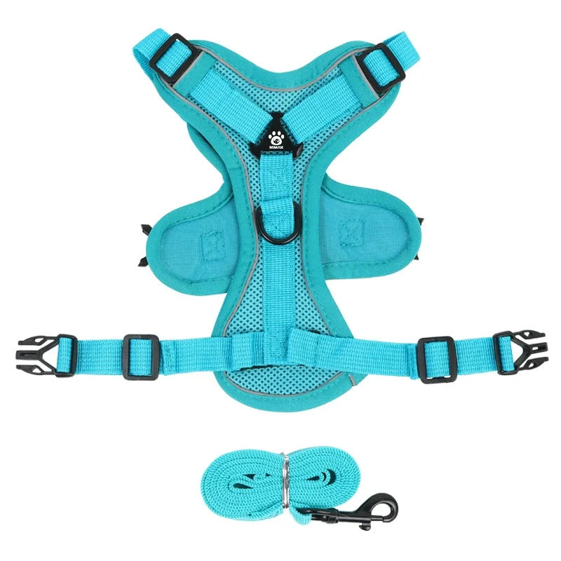 No Pull Dog Harness & Leash Set - Adjustable & Reflective