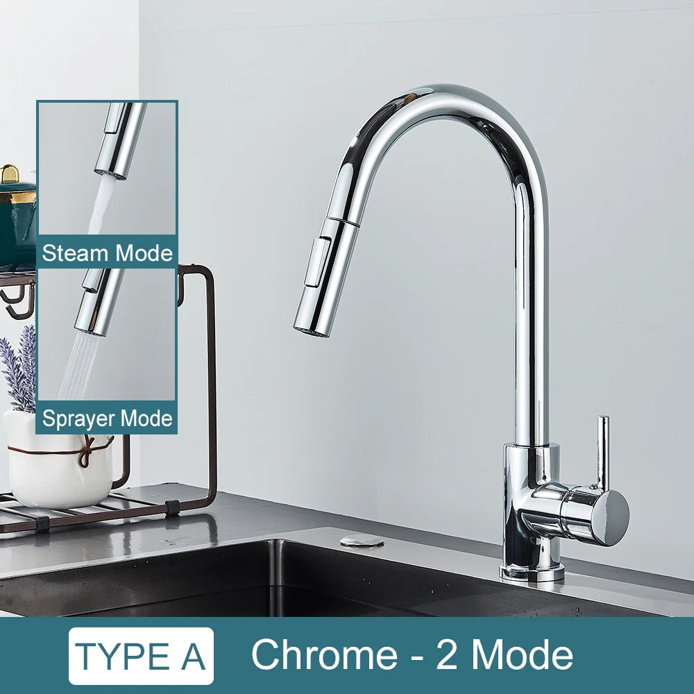 Smart Touch Kitchen Faucet: Durable, Easy Install, Water-Saving