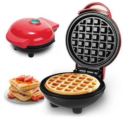 Mini Waffle Maker: Heart & Bubble Egg Cake Oven