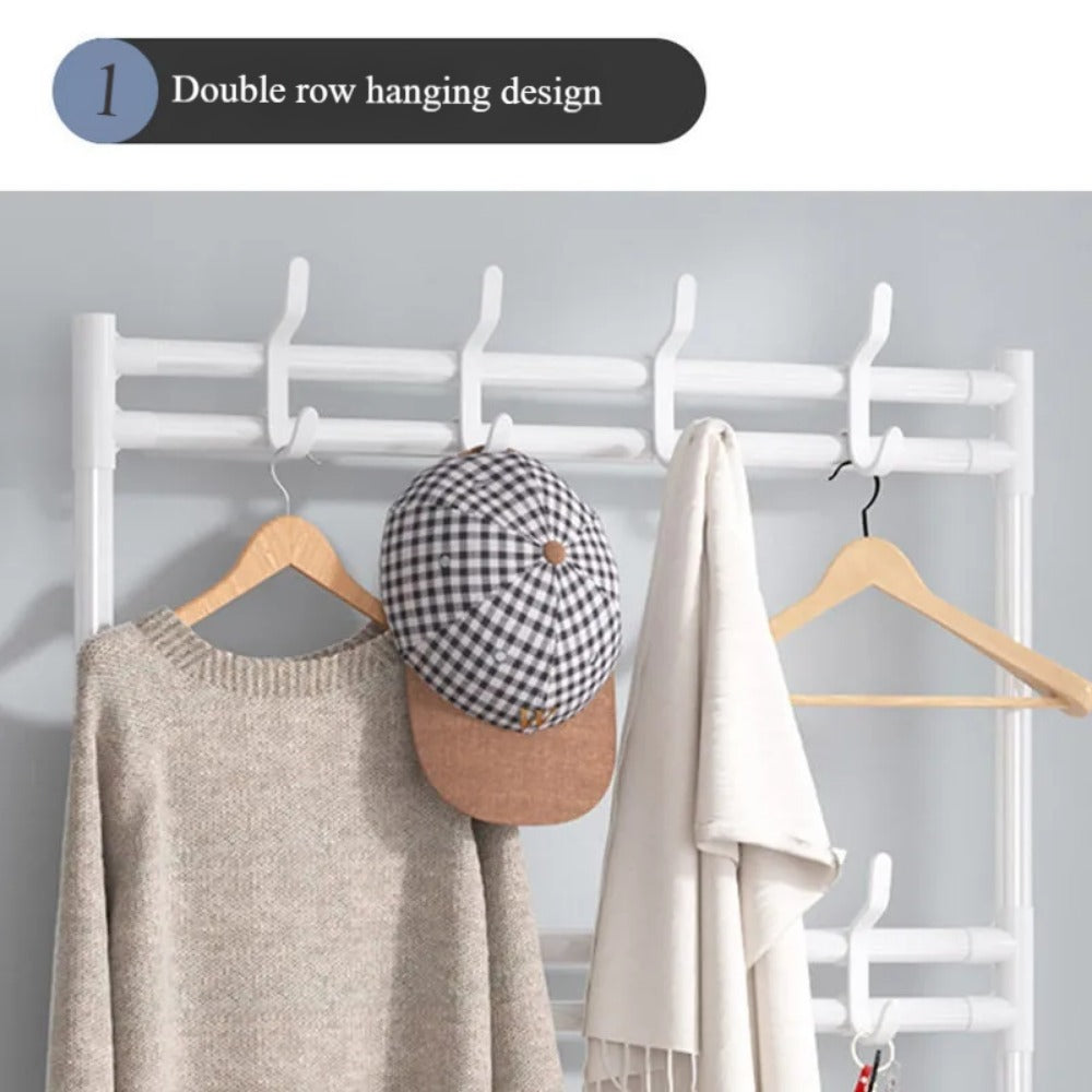 Multi-Layer Shoe Rack & Hat Shelf - Durable Indoor Organizer