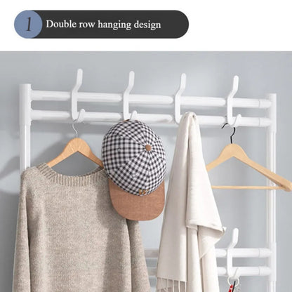 Multi-Layer Shoe Rack & Hat Shelf - Durable Indoor Organizer