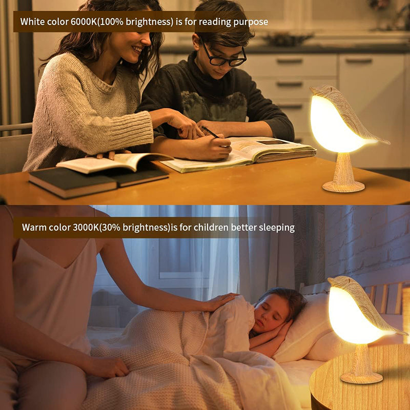 Cartoon LED Night Lamp - Touch Sensor Bedside Light for Kids