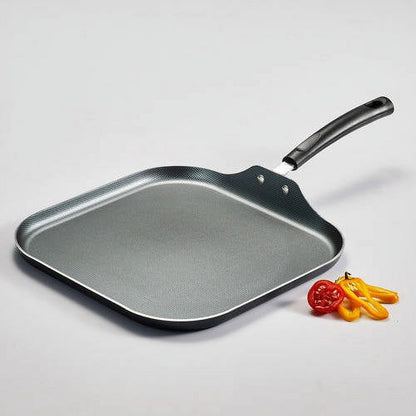 Nonstick Square Griddle - Dishwasher Safe, Stay-Cool Handle