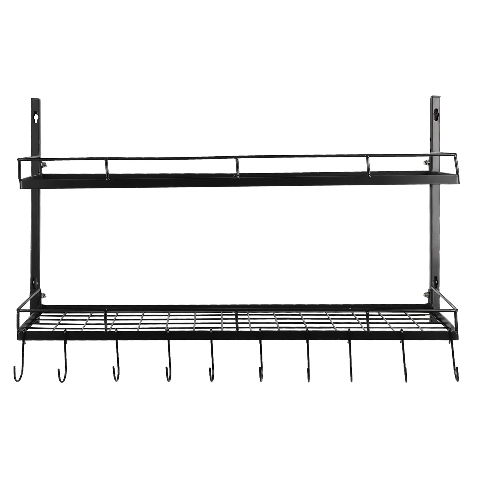 2 Tier Hanging Pot Rack - Space-Saving Kitchen Storage