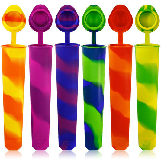 Reusable Silicone Popsicle Molds - Easy Clean & Multi-Colored