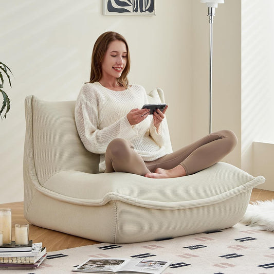 Large Bean Bag Chair - Ergonomic Comfort for Adults