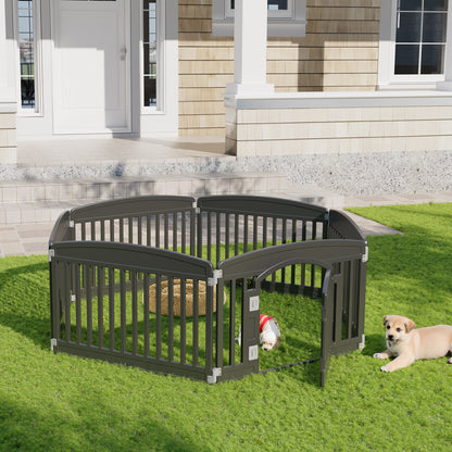 Dog Playpen 6-Panel 24IN Expandable Pet Fence for Medium Dogs