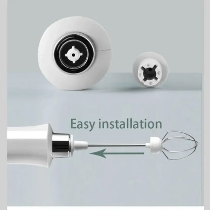 Electric Milk Frother 3-in-1 USB Rechargeable Coffee Mixer
