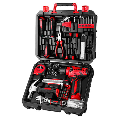8V Cordless Drill & Tool Set - 126-Piece Home Kit