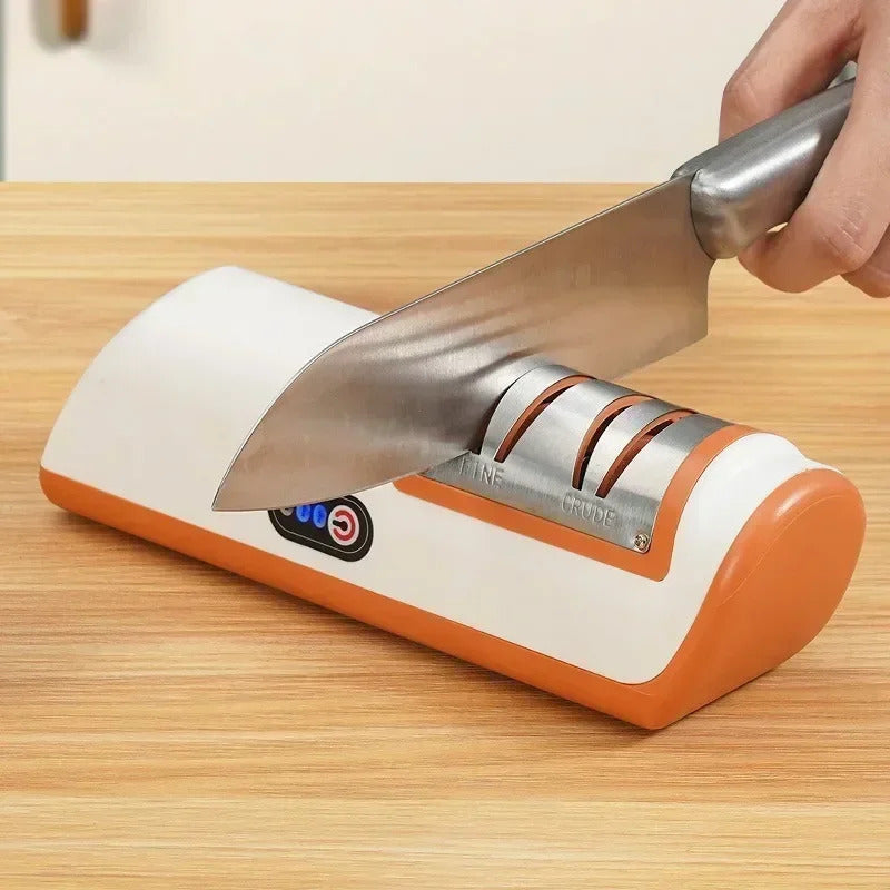 Electric Knife Sharpener - Quick, Non-slip, Multifunctional