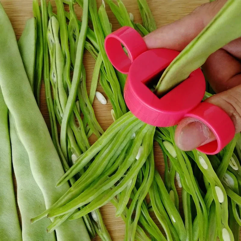 Bean Slicer Cutter - Stainless Steel Kitchen Gadget