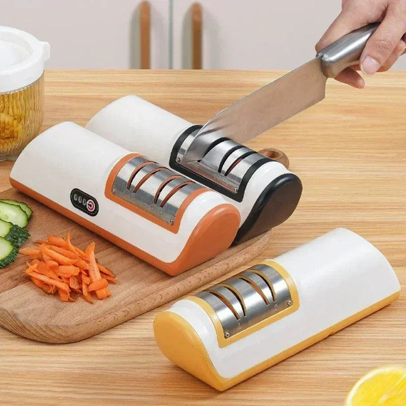 Electric Knife Sharpener - Quick, Non-slip, Multifunctional