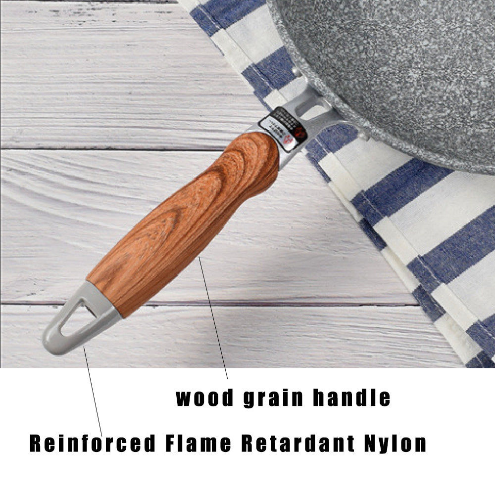 Ceramic Non-stick Frying Wok - Induction & Gas Compatible