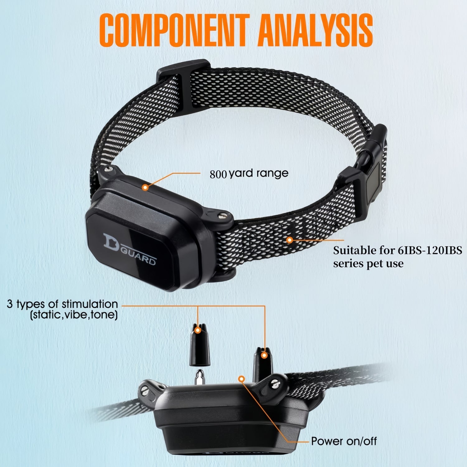 Digital Dog Collar 800m Range Waterproof & Rechargeable