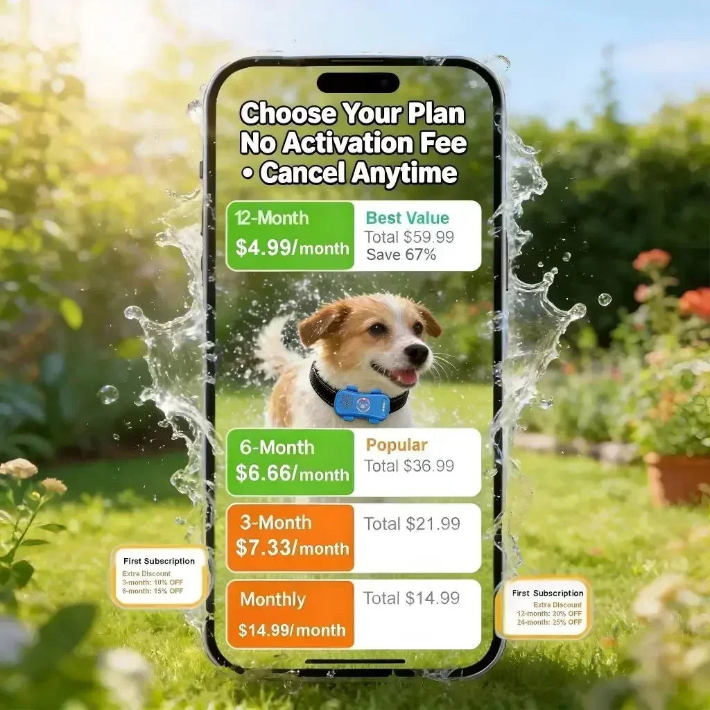 GPS pet tracker real-time tracking app view