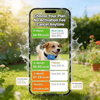 GPS pet tracker real-time tracking app view
