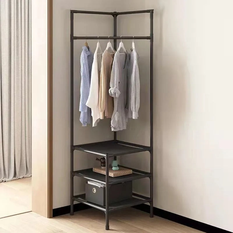 Corner Coat Rack Multifunctional Space-Saving Hall Tree