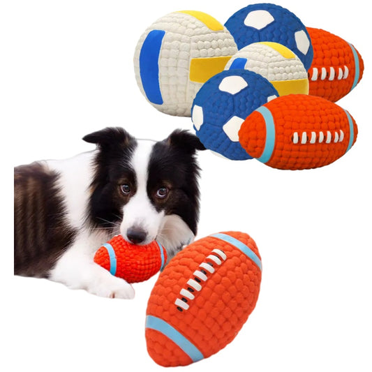 Dog Chew Toys: Anti-Bite Squeak Balls for Chihuahuas