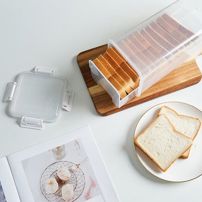 Clear Airtight Bread Container - Tall Bread Saver with Lid