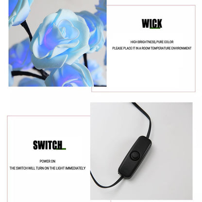 LED Rose Tree Lamp USB - Romantic Home & Party Decor