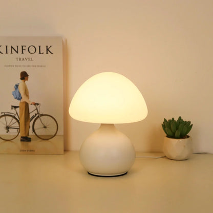 Modern Mushroom Lamp: 3-Color Switch, Infinite Dimming, Home Decor