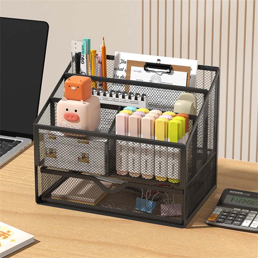 Metal File Holder & Desk Organizer for Office/School
