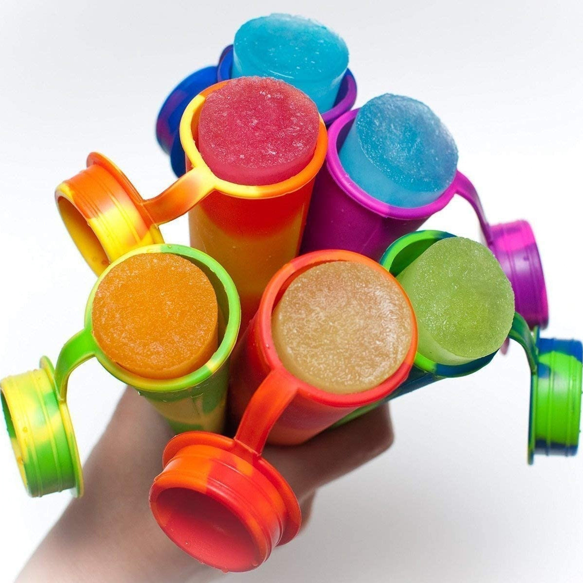 Reusable Silicone Popsicle Molds - Easy Clean & Multi-Colored