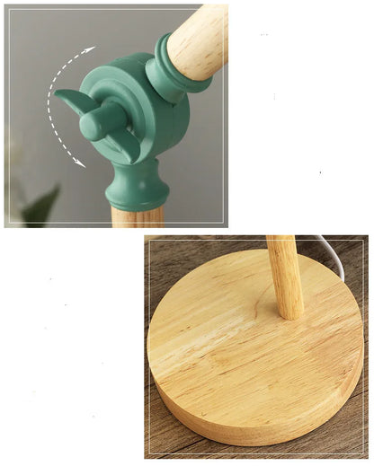 LED Desk Light - Table Lamp- Nordic Wooden Design