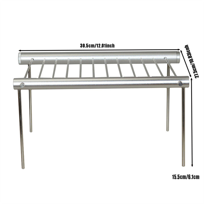 Portable Stainless Steel BBQ Grill - Compact & Durable