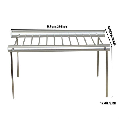 Portable Stainless Steel BBQ Grill - Compact & Durable