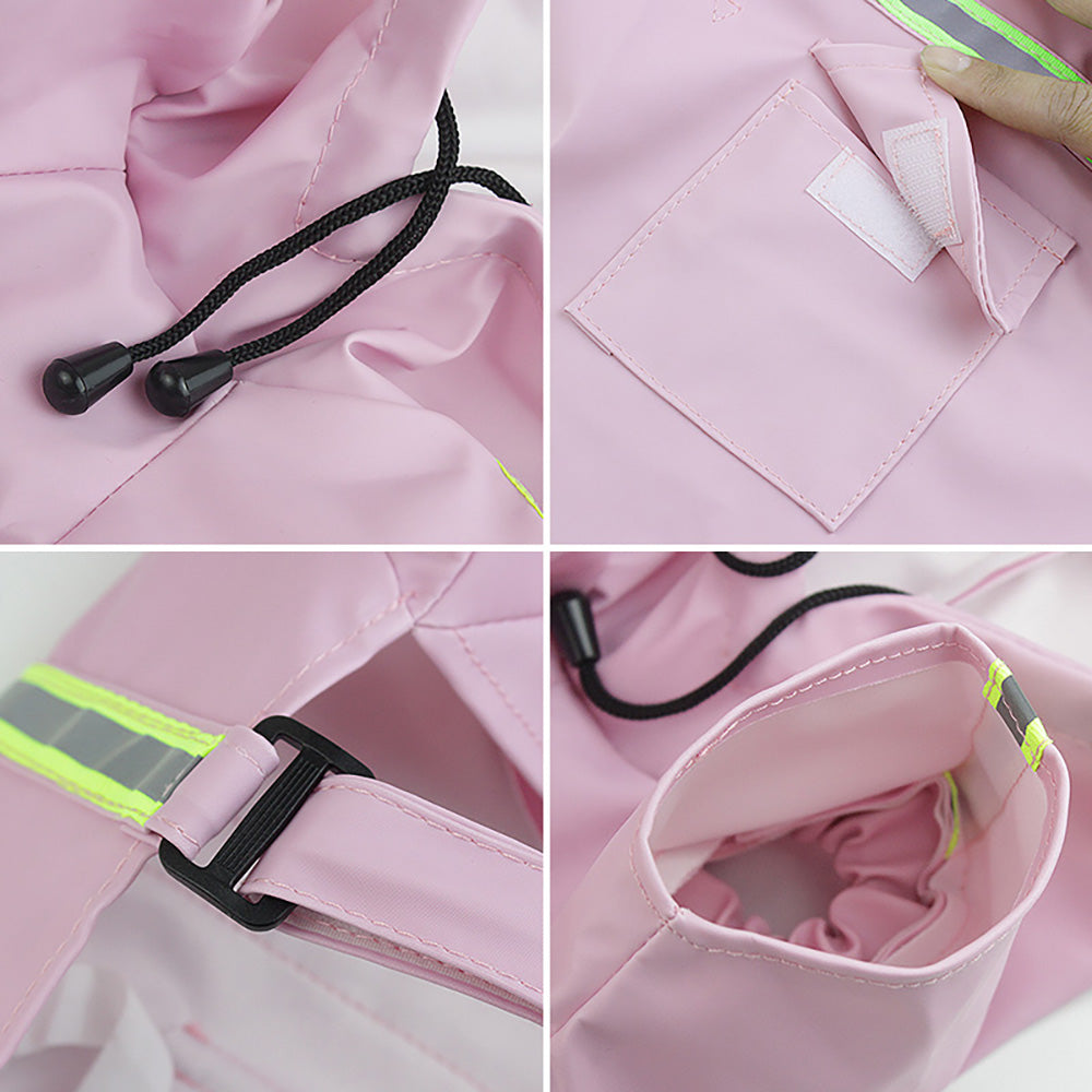Large Dog Raincoat: Waterproof Corgi Cloak Style