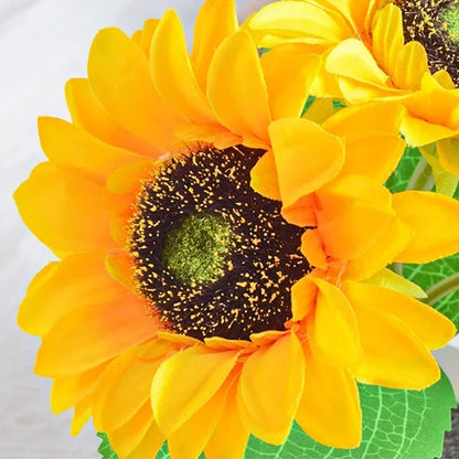 Rechargeable LED Sunflower Lamp - Warm Light for Bedroom