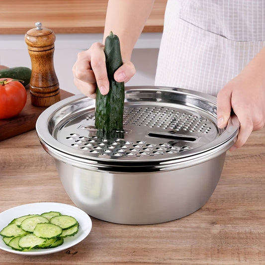 Stainless Steel Kitchen Set: Slice & Clean with Ease