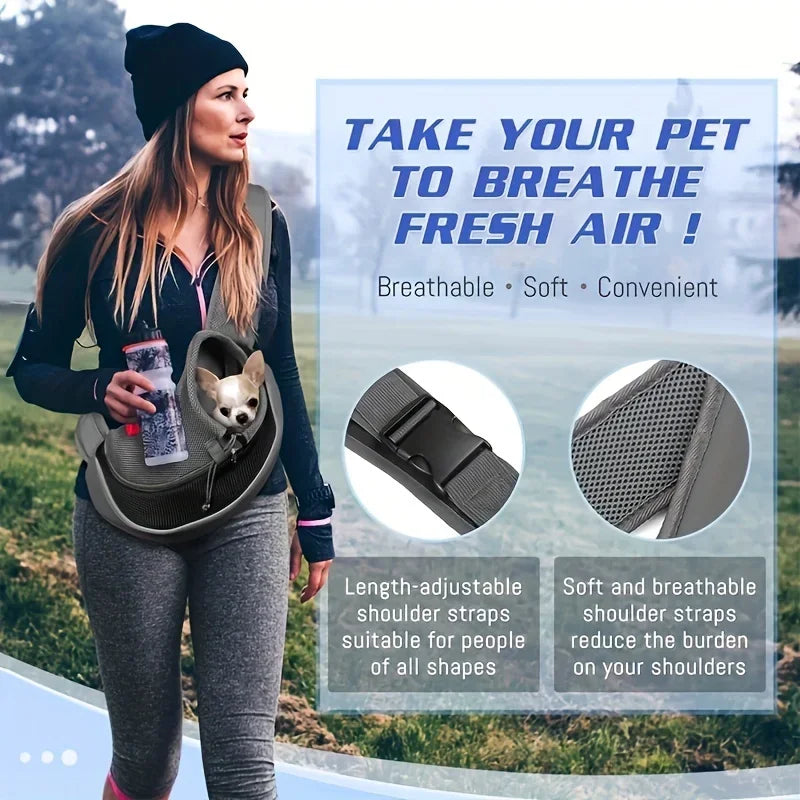 Breathable Pet Sling Carrier for Small Dogs