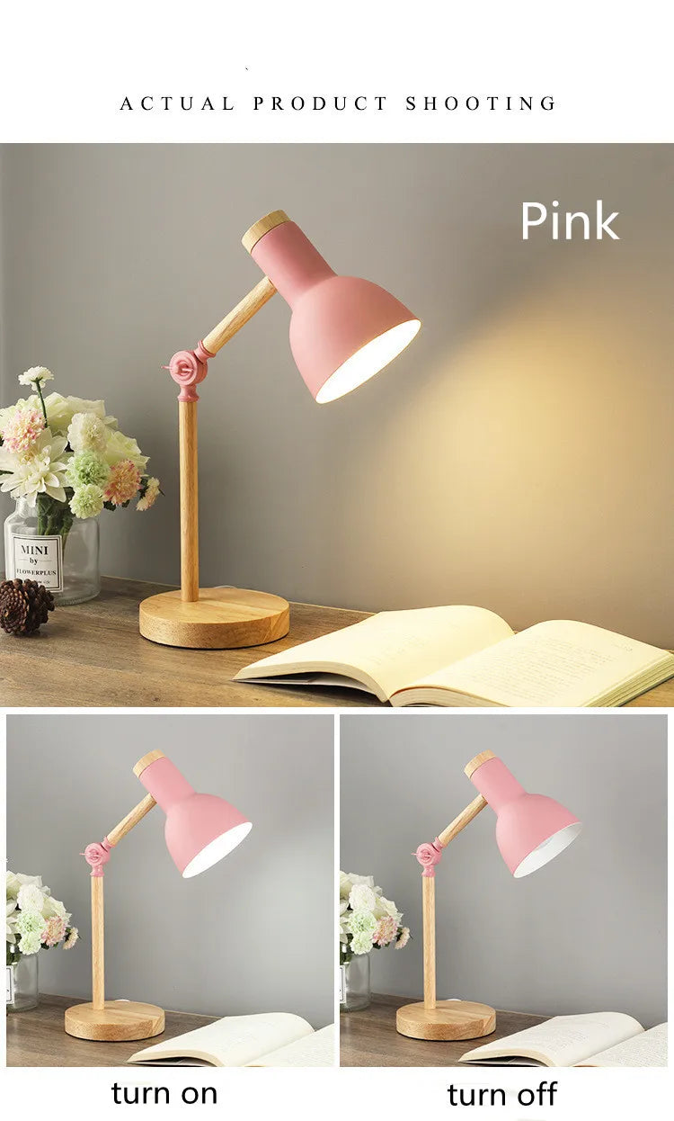 LED Desk Light - Table Lamp- Nordic Wooden Design