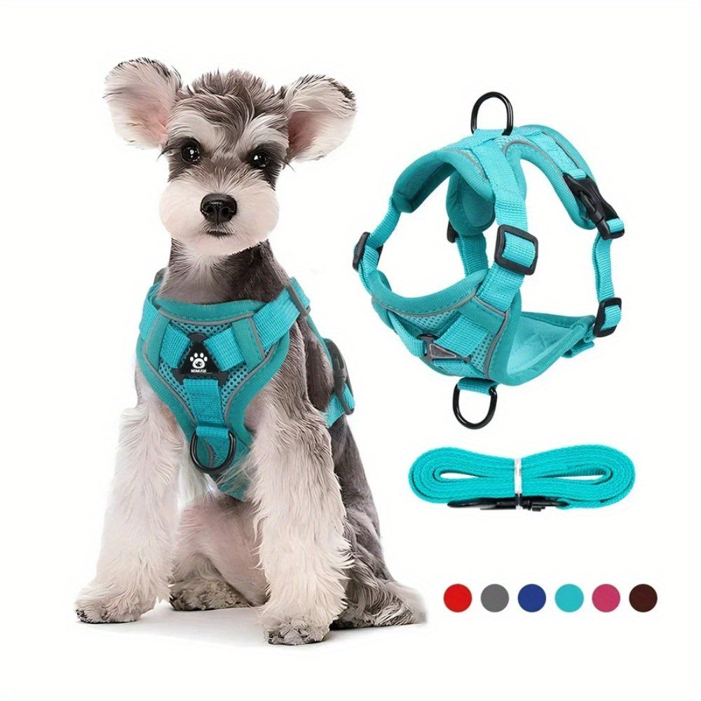 No Pull Dog Harness & Leash Set - Adjustable & Reflective