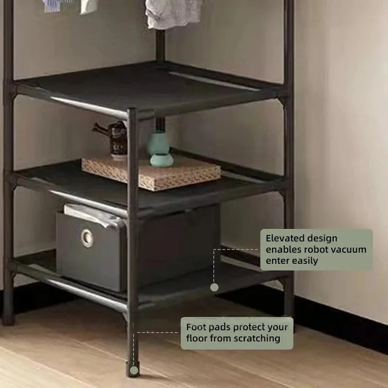 Corner Coat Rack Multifunctional Space-Saving Hall Tree