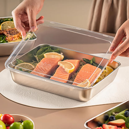 Stainless Steel Food Containers - Leakproof & Stackable Set