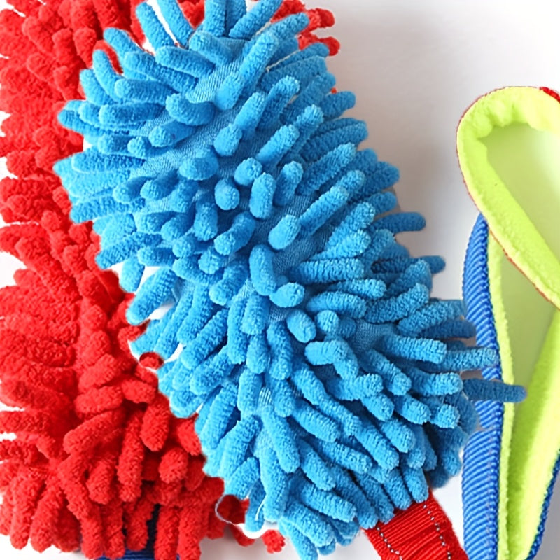 Interactive Dog Chew Toy - Durable Plush, Rope & Teeth Cleaner