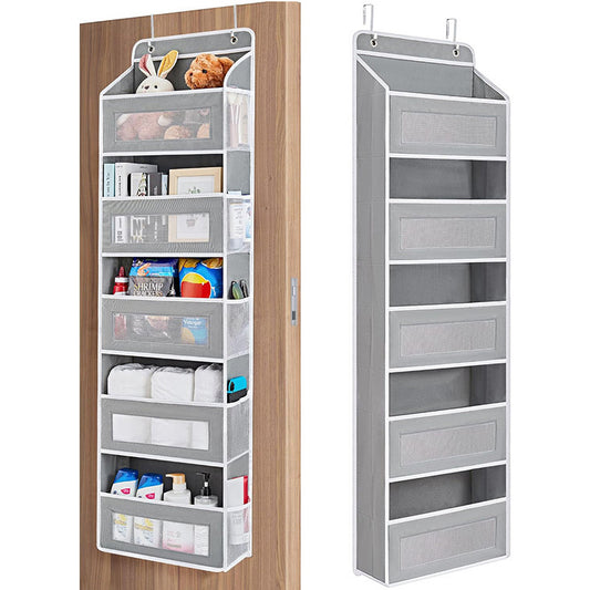 5-Shelf Hanging Organizer - Anti-Tilt, Large Pockets, Door Storage