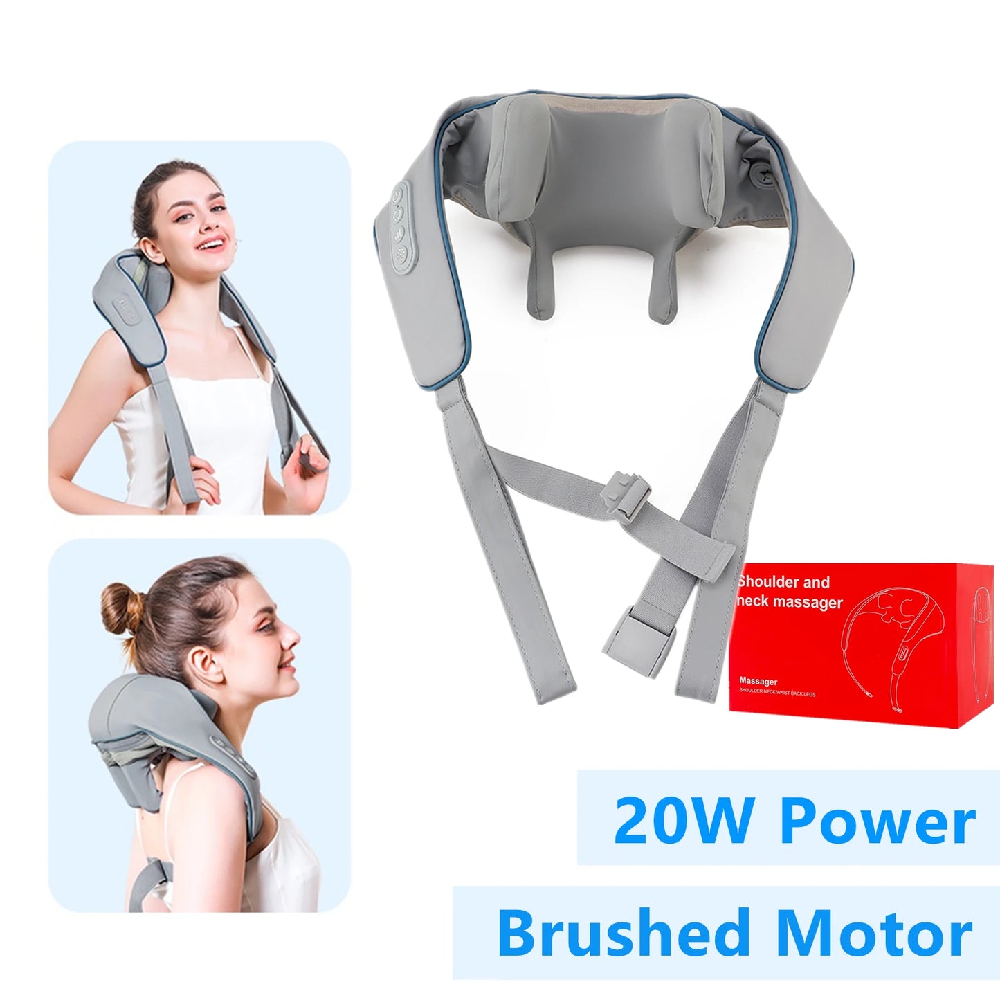 Powerful Neck & Shoulder Massager - Quiet, Long-Lasting Relaxation