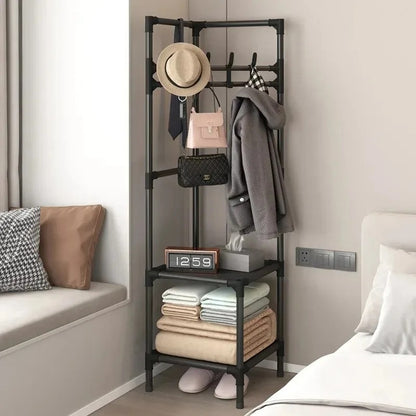 Corner Coat Rack Multifunctional Space-Saving Hall Tree