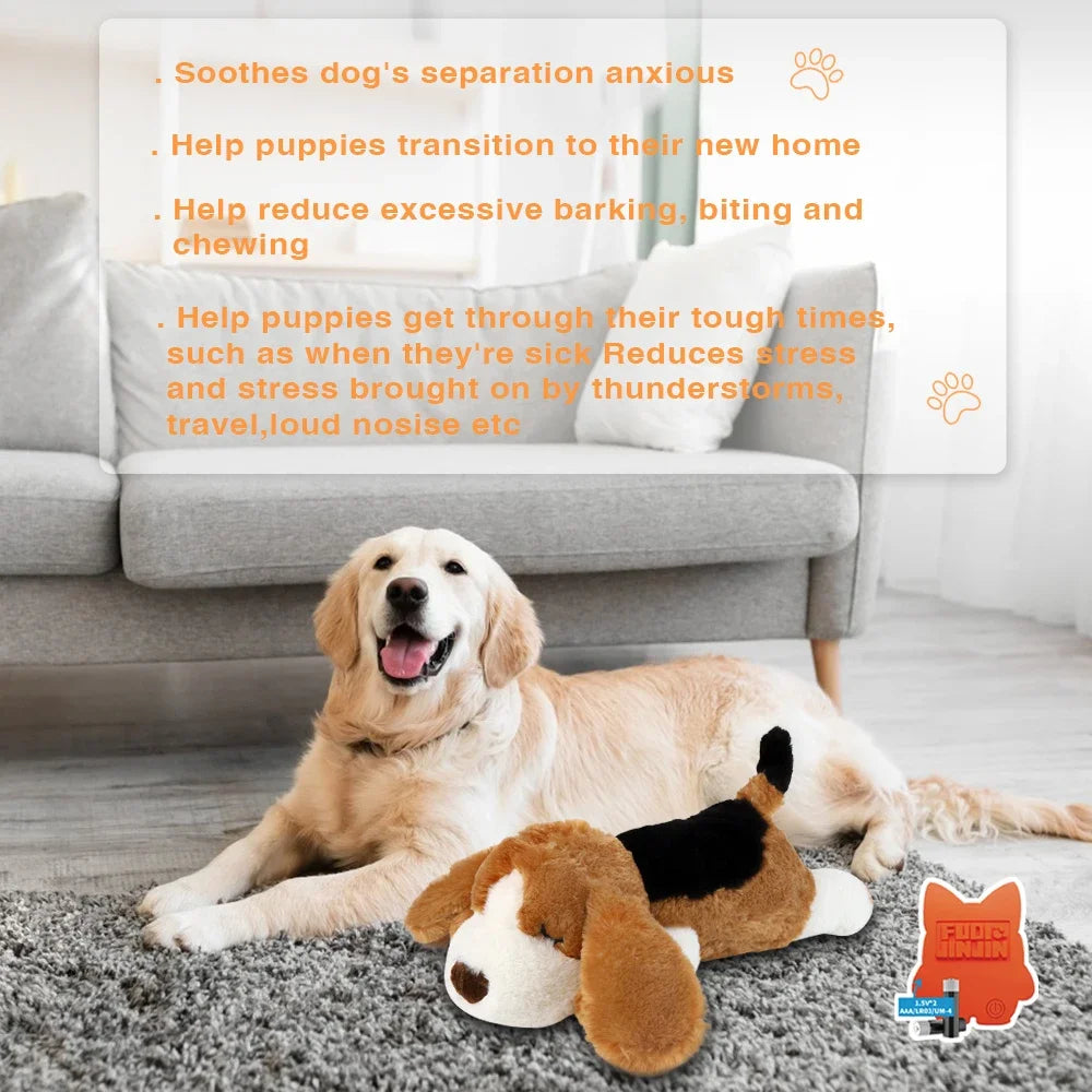 Stress Relief Puppy Toy - Heartbeat Plush for Calm Sleep