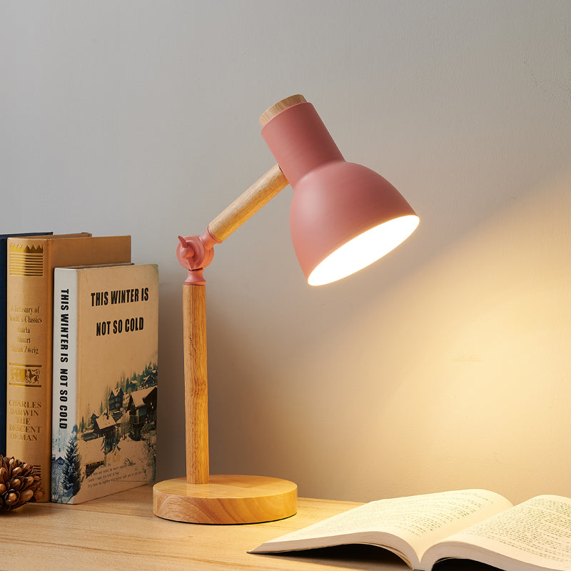 Nordic Wooden LED Table Lamp - Eye Protection Bedside Light