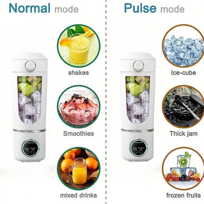 Portable Juice Maker Blender - 700ML, 12-Blades, Fast Mixing
